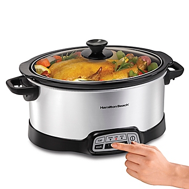 Hamilton Beach&reg; Programmable 6 qt. Slow Cooker. View a larger version of this product image.