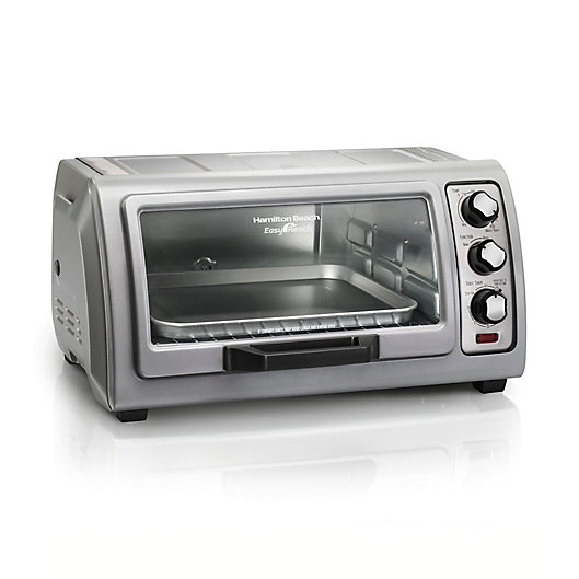 Red 4-Slices Easy Reach Countertop Toaster Oven