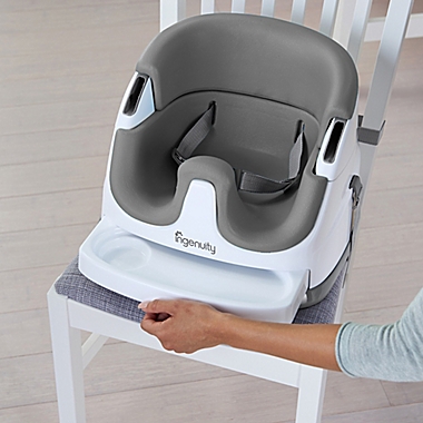 Ingenuity&trade; Baby Base 2-in-1&trade; Booster Seat in New Slate. View a larger version of this product image.