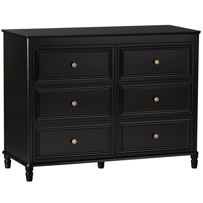 Little Seeds Piper 6 Drawer Double Dresser In Black Buybuy Baby