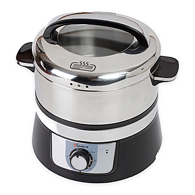 Euro Cuisine&reg; 3.2-Liter Stainless Steel Electric Food Steamer. View a larger version of this product image.