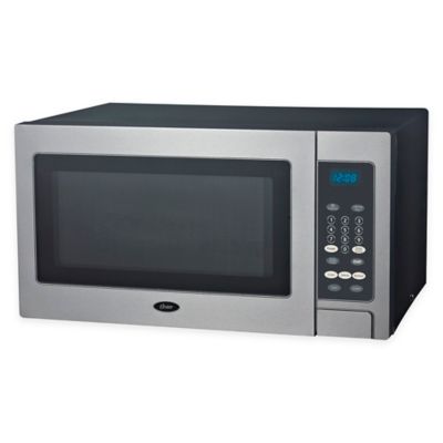 Oster 0 9 Cu Ft Stainless Steel Microwave Oven Bed Bath Beyond