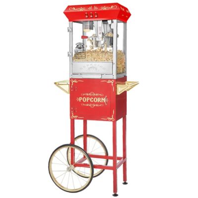popcorn popper and cart