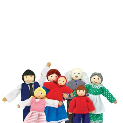 melissa and doug wooden doll family