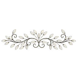 Stratton Home Decor Over The Door 15-Inch x 51-Inch Wall Art in Brushed Pearl