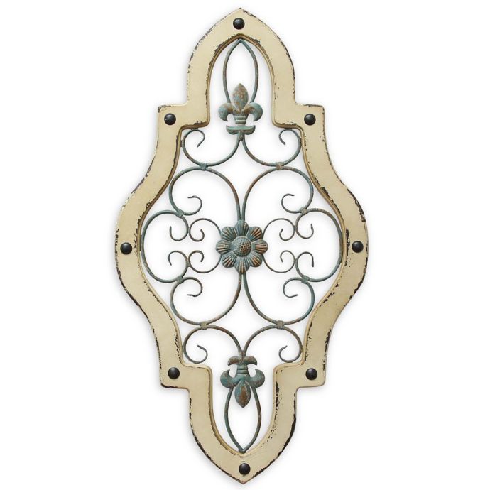 Stratton Home Decor Ornate Panel 15.94Inch x 30.51Inch Wall Art Bed