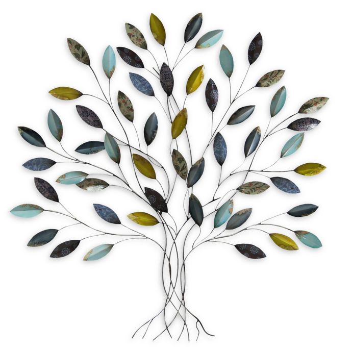 Stratton Home Decor Tree 33 Inch X 36 Inch Metal Wall Art Bed Bath Beyond