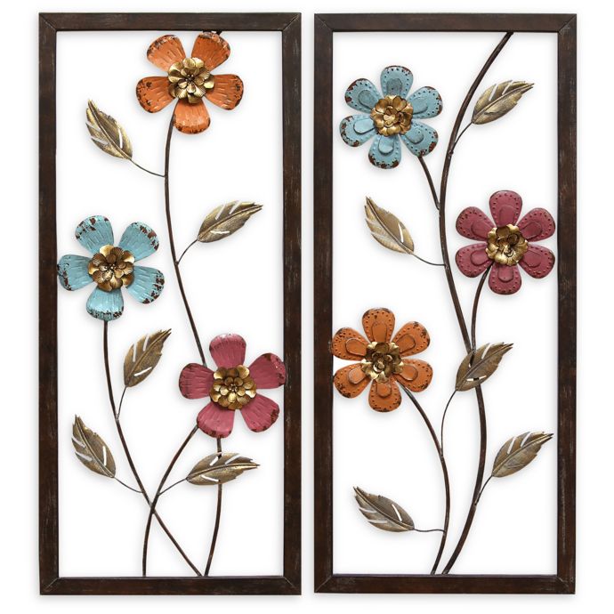 Stratton Home Decor Floral Panel Wall Art Bed Bath Beyond