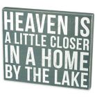 Alternate image 0 for Primitives by Kathy -InchHeaven Home Lake-Inch 18-Inch x 15-Inch Box Sign in Blue
