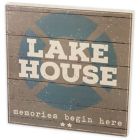 Alternate image 0 for Primitives by Kathy -InchLake House-Inch 19-Inch x 19-Inch Box Sign in Grey