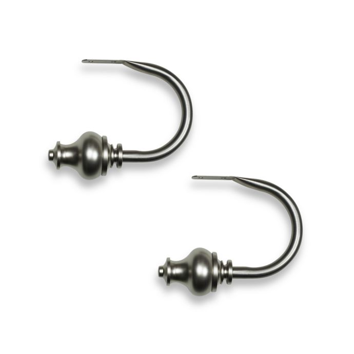 Umbra Duella Brushed Nickel Drapery Scarf Holder Holdback Set