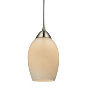 ELK Lighting Favela 1-Light Pendant Light in Satin Nickel