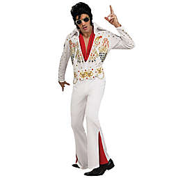 Elvis Deluxe Adult Men's Extra Large Halloween Costume in White