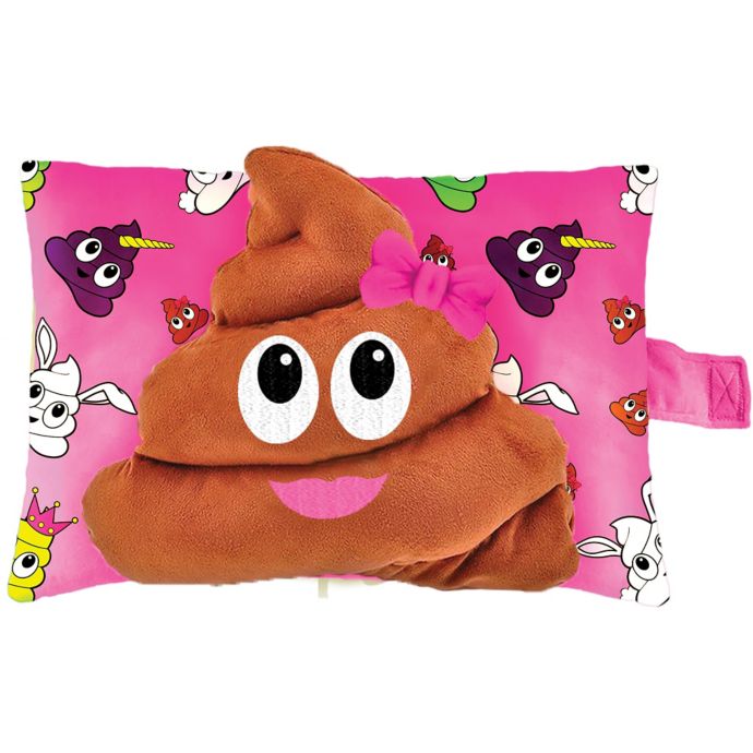 pink smiley pillow