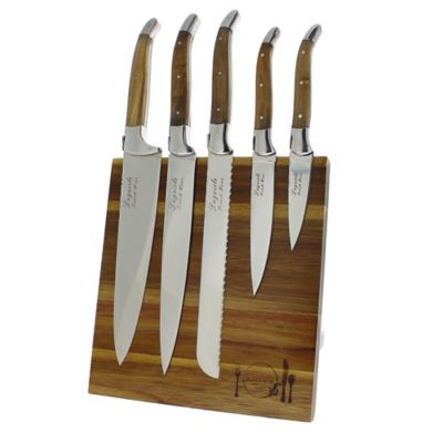 Laguiole&reg; French Home 6-Piece Olivewood Kitchen Knife Set