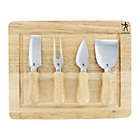 Alternate image 0 for HENCKELS 5-Piece Cheese Knife Set in Silver/Wood