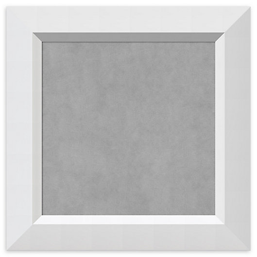 Alternate image 1 for Amanti Art Magnetic Board with Angled Frame in Blanco White