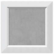 Amanti Art Magnetic Board with Angled Frame in Blanco White