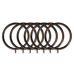 Classic Home Metal Window Curtain Rings (Set of 7)