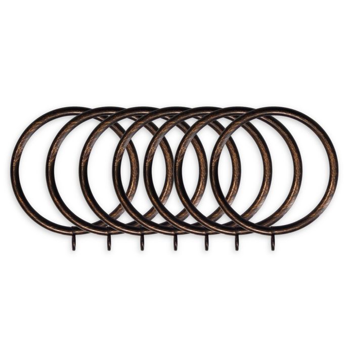 Classic Home Metal Window Curtain Rings (Set of 7) Bed Bath and