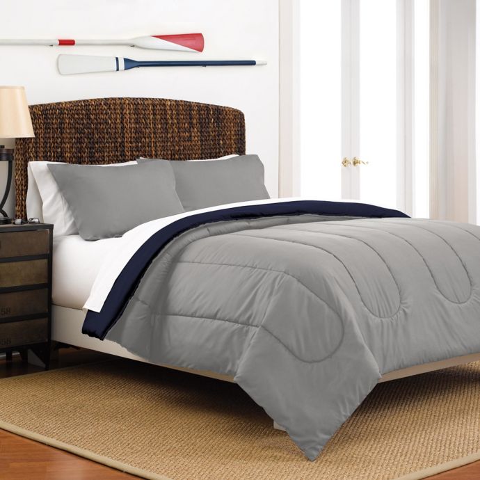 Martex Two-Tone Reversible Comforter Set | Bed Bath & Beyond