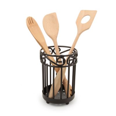 BED BATH N BEYOND POINSETTA UTENSIL HOLDER QTY 4 PACK CHRISTMAS DECOR 89854 
