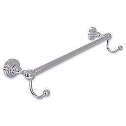 Allied Brass Waverly Place Collection 30-Inch Towel Bar with Integrated Hooks in Polished Chrome