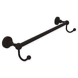 Allied Brass Waverly Place Collection 30-Inch Towel Bar with Integrated Hooks in Oil Rubbed Bronze