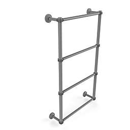 Allied Brass Waverly Place Collection Ladder Towel Bar with Dotted Detail in Matte Grey