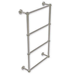 Allied Brass Waverly Place 36-Inch Ladder Towel Bar with Dotted Detail in Satin Nickel