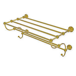 Allied Brass Waverly Place Collection 24-Inch Train Rack Towel Shelf in Polished Chrome