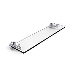Allied Brass Waverly Place Collection 22-Inch Glass Shelf with Beveled Edges in Polished Chrome