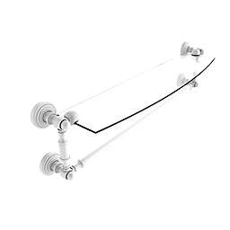 Allied Brass Waverly Place Collection Glass Shelf with Integrated Towel Bar
