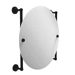 Allied Brass Waverly Place Collection 22-Inch Round Frameless Wall Mirror in Oil Rubbed Bronze