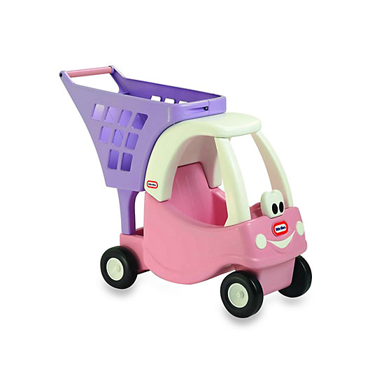Alternate image 1 for Little Tikes™ Cozy Shopping Cart in Pink/Purple