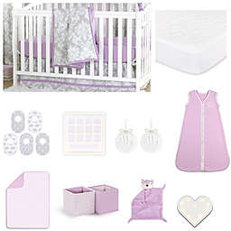 The Peanut Shell™ Damask Crib Bedding Collection