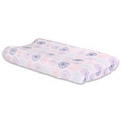 The Peanutshell&trade; Wildflower Velour Changing Pad Cover in Coral