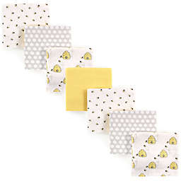 Hudson Baby® Bee Flannel 4-Pack Receiving Blankets in Yellow