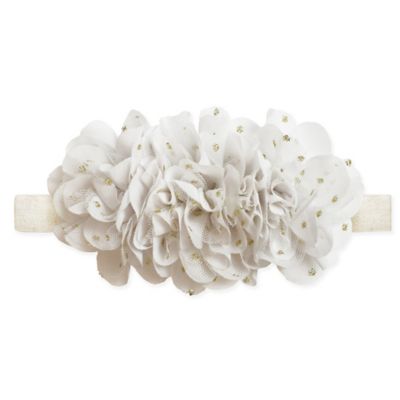 big white flower headband