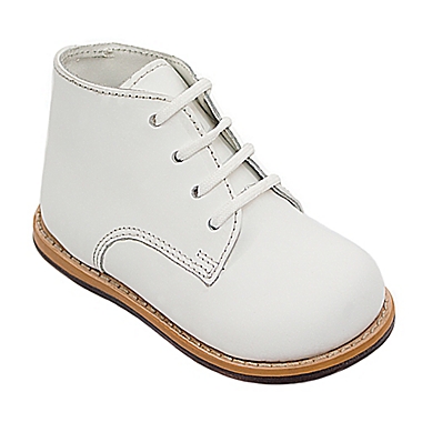 Josmo&reg; Size 4 Boys&#39; Leather Walk Shoe in White. View a larger version of this product image.