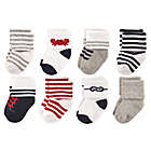 Alternate image 0 for Luvable Friends&reg; Size 6-12M 8-Pack Nautical Terry Socks in Blue/Grey