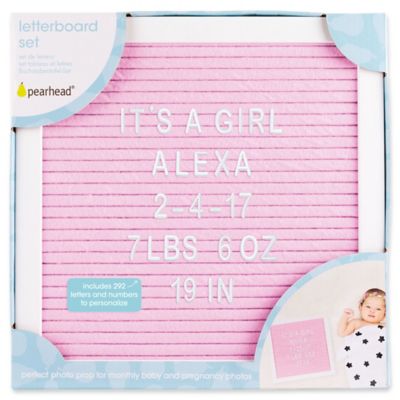 Pearhead&reg; Felt Letter Board Set in Pink
