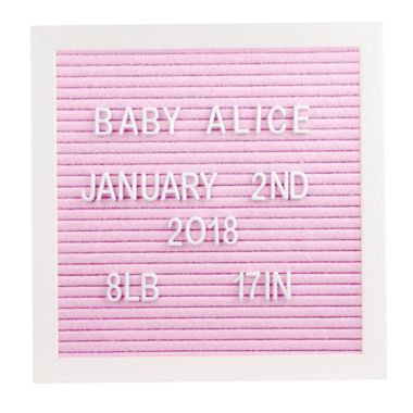 Pearhead&reg; Felt Letter Board Set in Pink. View a larger version of this product image.