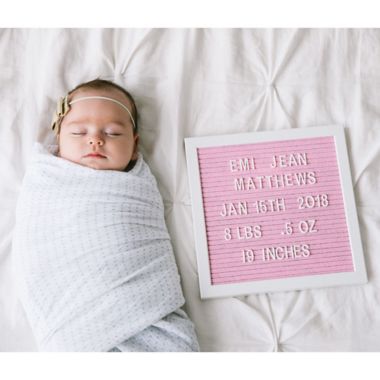Pearhead&reg; Felt Letter Board Set in Pink. View a larger version of this product image.