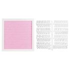 Alternate image 4 for Pearhead&reg; Felt Letter Board Set in Pink