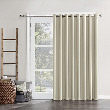 Sun Zero&reg; Mariah Room Darkening 84-Inch Grommet Window Curtain Panel in Pearl (Single). View a larger version of this product image.