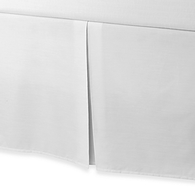 smoothweave&#153; Tailored 18-Inch Twin Bed Skirt in White. View a larger version of this product image.