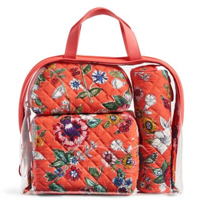 vera bradley 4 piece travel set