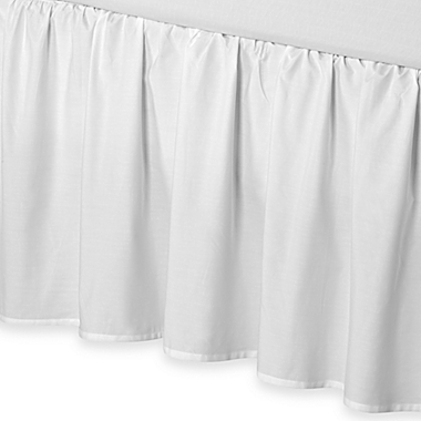 smoothweave&#153; 18-Inch Ruffled Twin Bed Skirt in White. View a larger version of this product image.