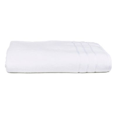 Ikea KINNEN Bath towel white/black  stripe 28x55"  MODERN 504.393.24 